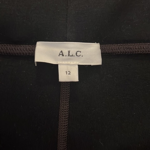 ALC Vegan “Leather” cropped leggings, sz 12, brown - Picture 6 of 6